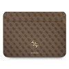 Etui na laptopa GUESS 4G Big Metal Logo Computer Sleeve 13 cali Brązowy