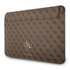 Etui na laptopa GUESS 4G Big Metal Logo Computer Sleeve 13 cali Brązowy Pasuje do laptopa [cal] 13