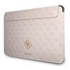 Etui na laptopa GUESS 4G Big Metal Logo Computer Sleeve 13 cali Różowy Pasuje do laptopa [cal] 13