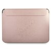 Etui na laptopa GUESS Saffiano Script Computer Sleeve 13 cali Różowy