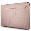 Etui na laptopa GUESS Saffiano Script Computer Sleeve 13 cali Różowy Rączka Nie