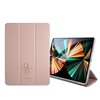 Etui na iPad Pro GUESS Saffiano 4G Big Metal Logo Różowy Model tabletu iPad Pro 12.9 cala (5. generacji)