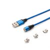 Kabel USB - USB-C Micro Lighting SAVIO CL-154 1 m Typ USB - Lightning