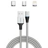 Kabel USB - USB Typ-C/Micro USB/Lighting SAVIO CL-156 2 m
