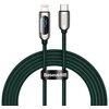 Kabel USB-C - Lightning BASEUS CATLSK-A06 z wyświetlaczem LCD 20W 2 m Zielony Długość [m] 2