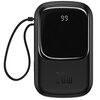 Czarny powerbank z wyświetlaczem pokazującym liczbę "99" oraz napisem "20W" na obudowie. Do urządzenia dołączony jest kabel z końcówką Lightning.