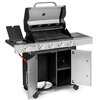 Grill gazowy ACTIVA Quatro XXL Premium 19744GS 12 kW + 3.2 kW 62 x 38 cm Liczba rusztów 1