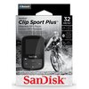 Odtwarzacz MP3 SANDISK Clip Sport Plus 32GB Czarny Pojemność pamięci 32 GB