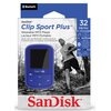 Odtwarzacz MP3 SANDISK Clip Sport Plus 32GB Niebieski Pojemność pamięci 32 GB
