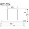 Okap BOSCH DBB67AM60 Czarny 749m3/h 63dB klasa B Oświetlenie LED