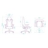 Fotel ULTRADESK Throne Czarny Rekomendowany wzrost [cm] 160 - 195