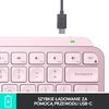 Klawiatura LOGITECH MX Keys Mini Różowy Touchpad Nie
