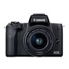 Aparat CANON EOS M50 II Premium Live Stream Kit EU26 + Canon 15-45 mm f/3.5-6.3 Czarny Zakres czułości ISO 100 - 51200