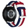 Pasek TECH-PROTECT Welling do Samsung Galaxy Watch 4/5/5 Pro (40/42/44/45/46mm) Granatowo-biało-czerwony Materiał Nylon