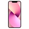 Na zdjęciu widoczny jest smartfon z różowym ekranem, na którym wyświetlany jest abstrakcyjny wzór w odcieniach różu i fioletu. Obudowa urządzenia jest w kolorze różowym.
