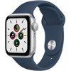APPLE Watch SE GPS 40mm koperta z aluminium (srebrny) + pasek sportowy (błękitna toń)