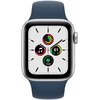 Apple Watch SE GPS 44mm koperta z aluminium (srebrny) + pasek sportowy (błękitna toń) Komunikacja Bluetooth