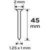 Gwoździe stolarskie NEO TOOLS 14-657 (4000 szt.) Długość [mm] 45