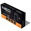 Czarne opakowanie zszywek z pomarańczowym paskiem na dole, z widocznym logo "NEO TOOLS" oraz oznaczeniami: "x4000", "Zszywki Staples", "GA18", "GALVANIZED STEEL", "FOR STAPLER 14-570", "TYPE 90", "14-620". Na opakowaniu znajduje się również schemat zszywk