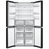 Lodówka MIDEA MDRF632FGF22 Side by Side No frost 177.5cm Czarna Sterowanie Elektroniczne