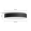 Lampa sufitowa PHILIPS HUE White Ambiance Enrave M 915005996701 Bluetooth Czarny Stopień ochrony [IP] IP20