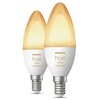 Inteligentna żarówka LED PHILIPS HUE 212735 4W E14 Bluetooth, ZigBee (2 szt.) Moc [W] 4