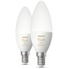 Inteligentna żarówka LED PHILIPS HUE 212735 4W E14 Bluetooth, ZigBee (2 szt.) Nowa klasa efektywności energetycznej G