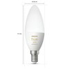 Inteligentna żarówka LED PHILIPS HUE 212735 4W E14 Bluetooth, ZigBee (2 szt.) Odpowiednik tradycyjnej żarówki 25 W