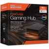 Pomarańczowe opakowanie z logo "Seagate Gaming" zawiera zdjęcie zewnętrznego dysku USB z napisem "FireCuda Gaming Hub" oraz informacją o pojemności 16 TB. Na opakowaniu widnieje także tekst: "Massive Capacity, Bold Design External USB HDD Hub With Customi