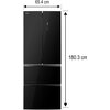 Lodówka AMICA FY3279.6GDFB Side by Side No frost 180.3cm Czarna Funkcje dodatkowe FlexiShelf