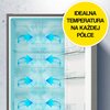 Lodówka HISENSE RB390N4GBE No frost 186cm Czarna (szkło) Licowane drzwi Szuflada z niższą temperaturą Bezszronowa (No Frost) Pełny No Frost