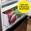 Lodówka HISENSE RB390N4GBE No frost 186cm Czarna (szkło) Licowane drzwi Szuflada z niższą temperaturą Położenie zamrażarki Na dole