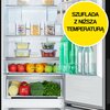 Lodówka HISENSE RB390N4GBE No frost 186cm Czarna (szkło) Licowane drzwi Szuflada z niższą temperaturą Zmiana kierunku otwierania drzwi Tak