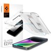 Szkło hartowane SPIGEN Glas.TR EZ Fit do Apple iPhone 13/13 Pro/14/16e + ramka instalacyjna