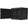 Szafa RACK LANBERG 19" 9U WF01-6409-00B 600 x 450 mm, Wisząca Czarny Otwierane panele boczne Tak