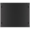 Szafa RACK LANBERG 19" 9U WF01-6409-00B 600 x 450 mm, Wisząca Czarny Przeszklone drzwi Nie