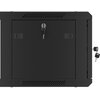 Szafa RACK LANBERG 19" 6U WF01-6406-00B 600 x 450 mm, Wisząca Czarny Głębokość [mm] 450