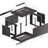Szafa RACK LANBERG 19" 6U WF01-6406-00B 600 x 450 mm, Wisząca Czarny Typ szafy Wisząca