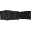 Szafa RACK LANBERG 19" 6U WF01-6406-00B 600 x 450 mm, Wisząca Czarny Standard 19"
