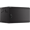 Szafa RACK LANBERG 19" 6U WF01-6406-00B 600 x 450 mm, Wisząca Czarny Otwierane panele boczne Tak