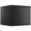 Szafa RACK LANBERG 19" 9U WF01-6609-00B 600 x 600 mm, Wisząca Czarny Wysokość wewnętrzna 9U