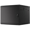 Szafa RACK LANBERG 19" 9U WF01-6609-00B 600 x 600 mm, Wisząca Czarny Głębokość [mm] 600