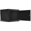 Szafa RACK LANBERG 19" 9U WF01-6609-00B 600 x 600 mm, Wisząca Czarny Szerokość [mm] 600