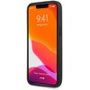 Na zdjęciu znajduje się etui na telefon w kolorze niebieskim, przeznaczone do modelu Apple iPhone 13 Pro Max. Na ekranie telefonu widoczny jest kolorowy motyw z godziną 9:41, datą "Tuesday, 20 March" oraz tekstem "Press Home to unlock".