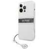 Etui GUESS 4G Stripe Grey Charm do Apple iPhone 13 Pro Przezroczysty Seria telefonu iPhone