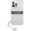 Etui GUESS 4G Stripe Grey Charm do Apple iPhone 13 Pro Przezroczysty Model telefonu iPhone 13 Pro
