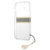 Etui GUESS 4G Stripe Brown Charm do Apple iPhone 13 Mini Przezroczysty Typ Etui nakładka