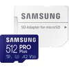 Karta pamięci SAMSUNG Pro Plus MicroSD 512GB + Adapter Adapter w zestawie Tak
