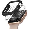 Etui RINGKE Slim do Apple Watch 4/5/6/SE (40mm) Przezroczysty/Czarny (2 sztuki)