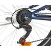 Rower młodzieżowy INDIANA X-Rock 1.4 24 cale dla chłopca Czarno-niebieski Wyposażenie Karta gwarancyjna